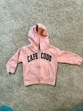 Kids Pink 'Cape Cod' Hooded Zip Jacket